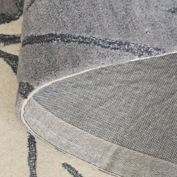 Safavieh Jardin Exquisite Hand-tufted Area Rug In Elegant Ivory And Grey For Timeless Home Decor Style Grey ,Beige 80% Wool & 20% Cotton Jar402f-9