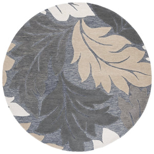 Safavieh Jardin Handtufted Runner Area Rug - Luxurious Wool & Cotton Blend For Elegant Home Décor Grey ,Beige 80% Wool & 20% Cotton Jar402f-6r