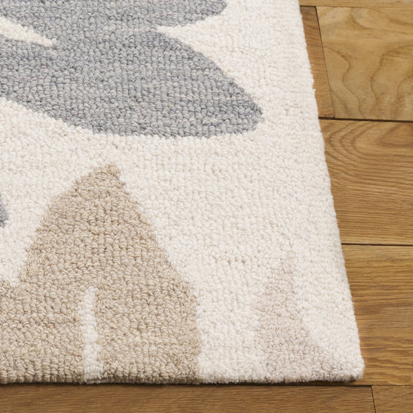 Safavieh Jardin Handtufted Runner Area Rug - Luxurious Wool & Cotton Blend For Elegant Home Décor Ivory ,Brown 80% Wool & 20% Cotton Jar402t-5