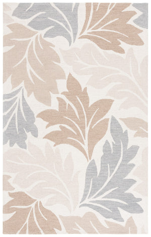 Safavieh Jardin Exquisite Hand-tufted Area Rug In Elegant Ivory And Grey For Timeless Home Decor Style Ivory ,Brown 80% Wool & 20% Cotton Jar402t-6