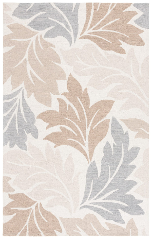 Safavieh Jardin Exquisite Hand-tufted Area Rug In Elegant Ivory And Grey For Timeless Home Decor Style Ivory ,Brown 80% Wool & 20% Cotton Jar402t-6