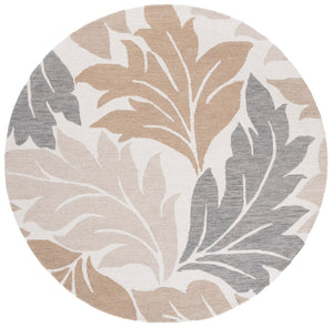 Safavieh Jardin Exquisite Hand-tufted Area Rug In Elegant Ivory And Grey For Timeless Home Decor Style Ivory ,Brown 80% Wool & 20% Cotton Jar402t-6