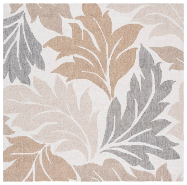 Safavieh Jardin Exquisite Hand-tufted Area Rug In Elegant Ivory And Grey For Timeless Home Decor Style Ivory ,Brown 80% Wool & 20% Cotton Jar402t-6