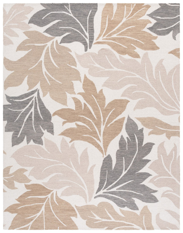 Safavieh Jardin Exquisite Hand-tufted Area Rug In Elegant Ivory And Grey For Timeless Home Decor Style Ivory ,Brown 80% Wool & 20% Cotton Jar402t-6