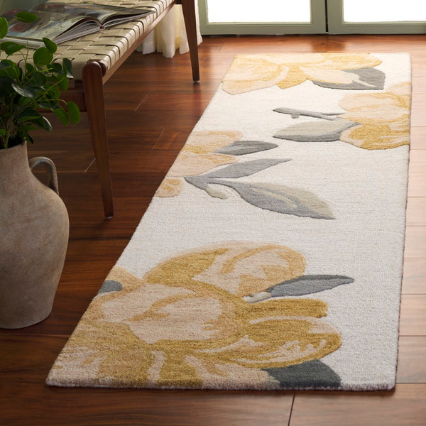 Safavieh Jardin Hand-tufted Area Rug In Ivory And Beige – Elegant Wool-cotton Blend For Timeless Decor Ivory ,Beige 80% Wool & 20% Cotton Jar403b-9