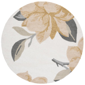 Safavieh Jardin Luxurious Handtufted Area Rug In Elegant Ivory And Beige – Enhance Your Home's Style Today! Ivory ,Beige 80% Wool & 20% Cotton Jar403b-6r