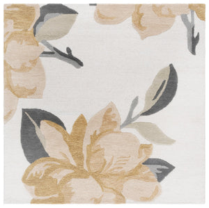 Safavieh Jardin Luxurious Handtufted Area Rug In Elegant Ivory And Beige – Enhance Your Home's Style Today! Ivory ,Beige 80% Wool & 20% Cotton Jar403b-6sq