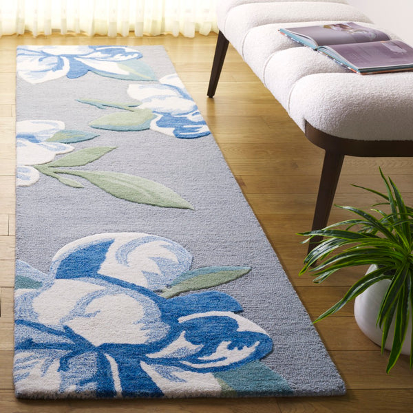 Safavieh Jardin Hand-tufted Area Rug In Ivory And Beige – Elegant Wool-cotton Blend For Timeless Decor Grey ,Ivory 80% Wool & 20% Cotton Jar403f-4