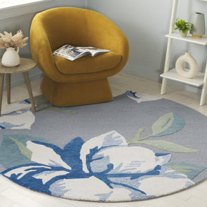 Safavieh Jardin Luxurious Handtufted Area Rug In Elegant Ivory And Beige – Enhance Your Home's Style Today! Grey ,Ivory 80% Wool & 20% Cotton Jar403f-6r