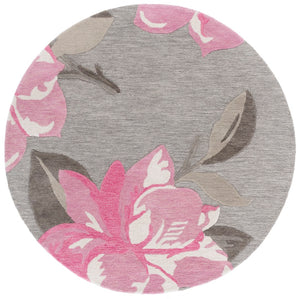 Safavieh Jardin Hand-tufted Area Rug In Ivory And Beige – Elegant Wool-cotton Blend For Timeless Decor Grey ,Pink 80% Wool & 20% Cotton Jar403u-6
