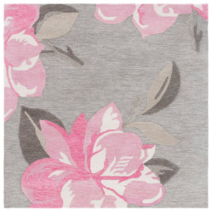 Safavieh Jardin Hand-tufted Area Rug In Ivory And Beige – Elegant Wool-cotton Blend For Timeless Decor Grey ,Pink 80% Wool & 20% Cotton Jar403u-6