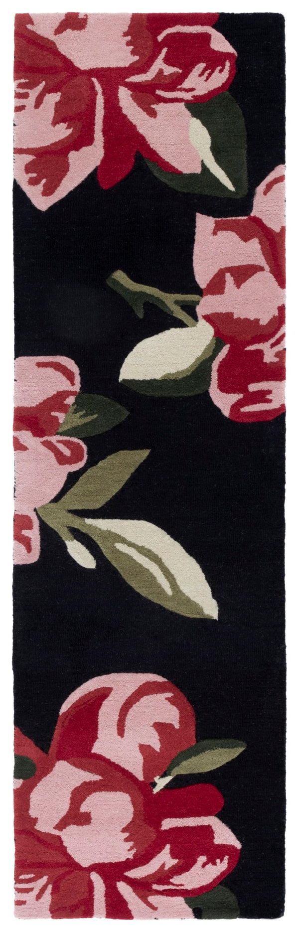 Safavieh Jardin Hand-tufted Area Rug In Ivory And Beige – Elegant Wool-cotton Blend For Timeless Decor Black ,Pink 80% Wool & 20% Cotton Jar403z-9
