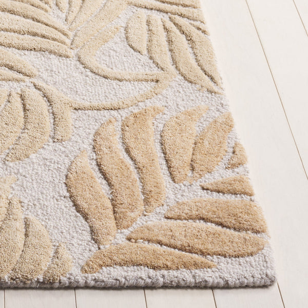 Safavieh Jardin Hand-Tufted Beige Wool-Cotton Rug — Low-Profile, Minimalist Texture For Warm, Versatile Rooms 6'-0" x 9'-0" JAR425B-6