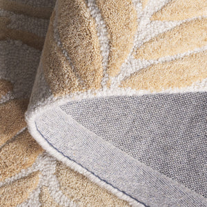Safavieh Jardin Hand-Tufted Beige Wool-Cotton Area Rug — Low-Profile Floral-Tropical Design, Durable Craftsmanship 3'-0" x 5'-0" JAR425B-3