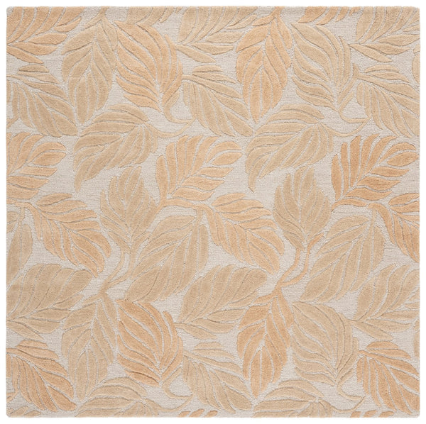 Safavieh Jardin Hand-Tufted Beige Area Rug 8X10 – 80% Wool 20% Cotton, Subtle Floral Motif, Cozy Plush Finish 8'-0" x 10'-0" JAR425B-8