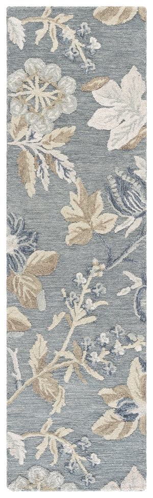 Safavieh Jardin Hand‑Tufted Wool Cotton Rug In Soft Blue And Beige — Artisanal Texture, Durable Comfort 8'-0" x 10'-0" JAR470M-8