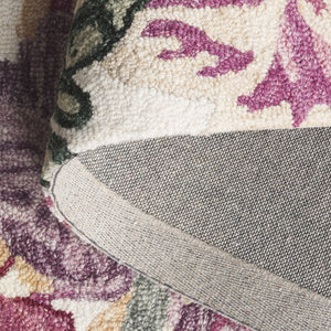 Safavieh Jardin Elegant Floral Hand-tufted Area Rug For Home Decor - Comfort And Sophistication Combined Ivory ,Pink 80% Wool,20% Cotton Jar475a-5