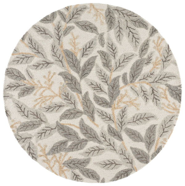 Safavieh Jardin Hand-Tufted Ivory Grey Wool-Cotton Rug — Subtle Neutral Texture, Durable Softness For Any Room 4'-0" x 6'-0" JAR576F-4