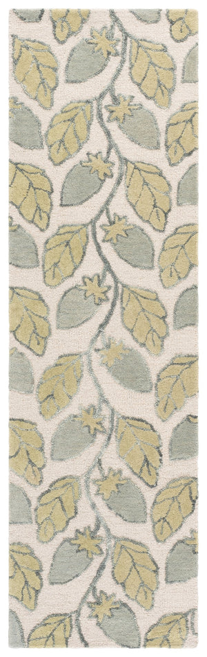 Safavieh Jardin Hand-Tufted Green Floral Area Rug — Wool-Cotton Blend, Low-Profile Pile For Cozy Transitional Style 5'-0" x 8'-0" JAR626Y-5