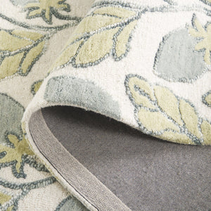 Safavieh Jardin Round Green Area Rug — Hand‑Tufted Wool & Cotton, Floral Transitional Design, Durable Texture 6'-0" x 6'-0" JAR626Y-6R