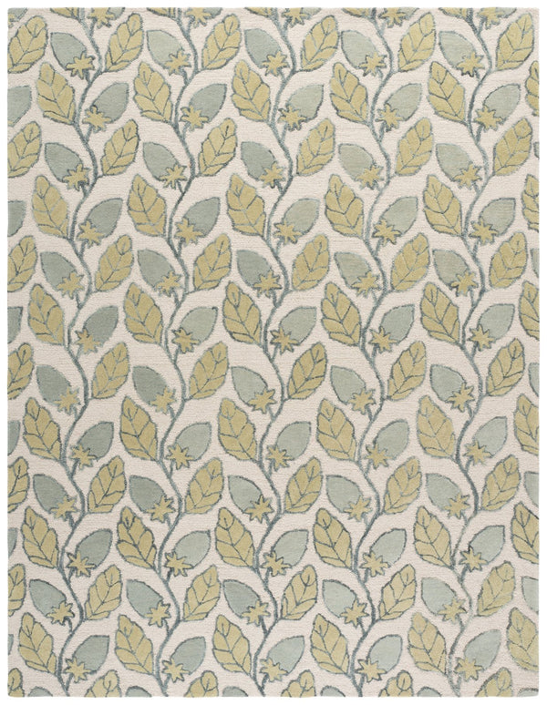 Safavieh Jardin Round Green Area Rug — Hand‑Tufted Wool & Cotton, Floral Transitional Design, Durable Texture 6'-0" x 6'-0" JAR626Y-6R
