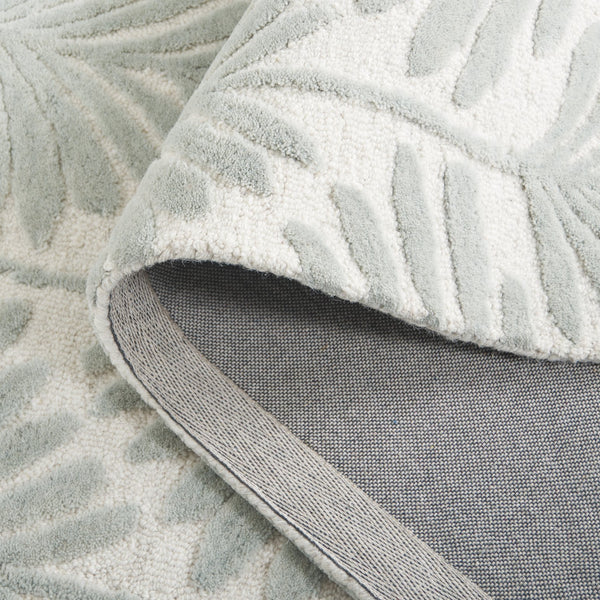 Safavieh Jardin Hand‑Tufted Botanical Wool Rug Grey — Soft Low Pile, Durable Natural Fibers, Modern Chic Centerpiece 6'-0" x 9'-0" JAR627F-6