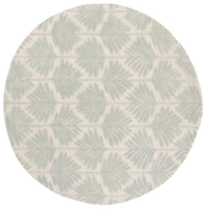 Safavieh Jardin Hand-Tufted Wool Runner In Grey Botanical Pattern — Durable Low-Profile Comfort For Halls 2'-3" x 8'-0" JAR627F-28