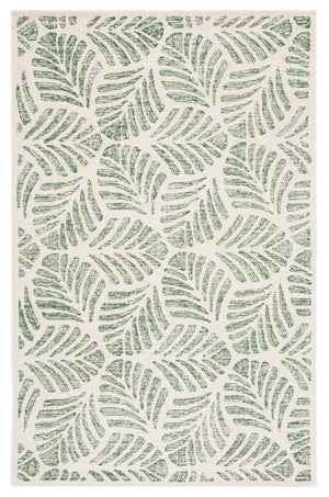 Safavieh Jardin Handcrafted Indian Wool Area Rug - Luxurious Botanical Motifs For Elegant Home Décor Ivory ,Green Indian Wool Jar729y-7sq