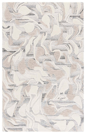 Safavieh Jardin Elegant Floral Area Rug - Luxurious Tufted Design For Cozy Living Spaces And Timeless Style Grey ,Ivory 85% Wool,15% Cotton Jar740f-3