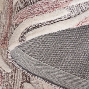 Safavieh Jardin Hand Tufted Wool & Cotton Area Rug - Elegant Floral Design For Modern & Traditional Spaces Pink ,Ivory 85% Wool,15% Cotton Jar740u-5