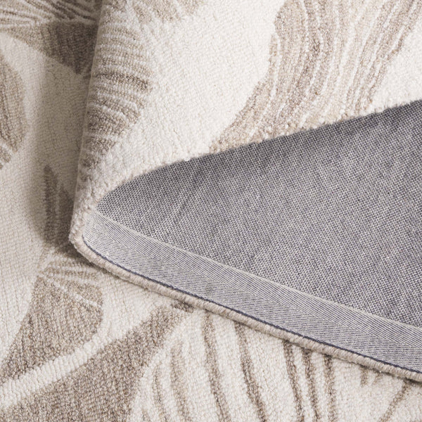 Safavieh Jardin Hand Tufted Wool Runner Rug - Elegant Floral Design For Hallways & Narrow Spaces, 85% Wool Ivory ,Beige 85% Wool,15% Cotton Jar741b-5