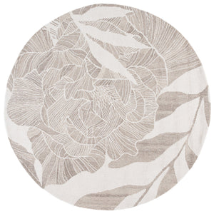 Safavieh Jardin Hand Tufted Wool Runner Rug - Elegant Floral Design For Hallways & Narrow Spaces, 85% Wool Ivory ,Beige 85% Wool,15% Cotton Jar741b-6r