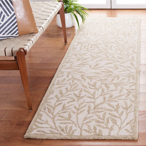Safavieh Jardin Hand Tufted Wool Cotton Blend Area Rug - Timeless Elegance For Any Room Decor Style Ivory ,Beige 80% Wool,20% Cotton Jar753a-9