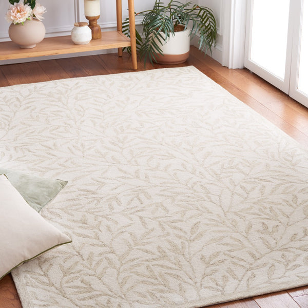 Safavieh Jardin Hand Tufted Wool Cotton Blend Area Rug - Timeless Elegance For Any Room Decor Style Ivory ,Beige 80% Wool,20% Cotton Jar753a-9