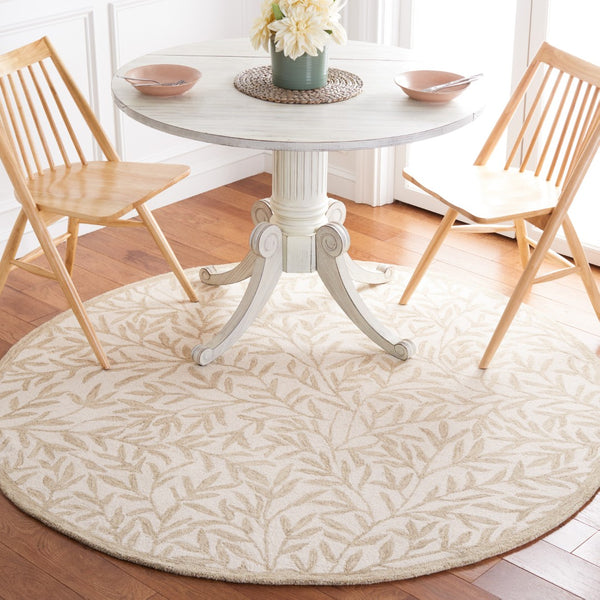 Safavieh Jardin Hand Tufted Wool Cotton Blend Area Rug - Timeless Elegance For Any Room Decor Style Ivory ,Beige 80% Wool,20% Cotton Jar753a-9