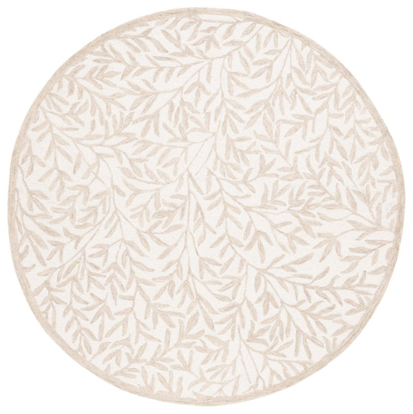 Safavieh Jardin Hand Tufted Wool Cotton Blend Area Rug - Timeless Elegance For Any Room Decor Style Ivory ,Beige 80% Wool,20% Cotton Jar753a-9