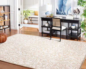 Safavieh Jardin Hand Tufted Wool Cotton Blend Area Rug - Timeless Elegance For Any Room Decor Style Ivory ,Beige 80% Wool,20% Cotton Jar753a-9