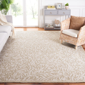 Safavieh Jardin Hand Tufted Wool Cotton Blend Area Rug - Timeless Elegance For Any Room Decor Style Ivory ,Beige 80% Wool,20% Cotton Jar753a-9