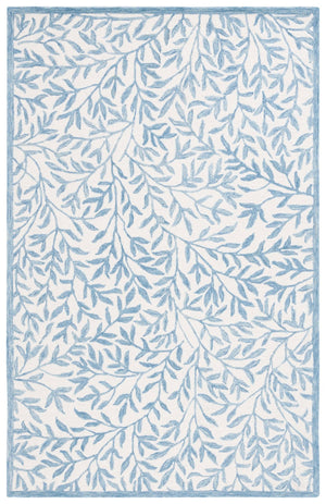 Safavieh Jardin Hand Tufted Wool Cotton Blend Area Rug - Timeless Elegance For Any Room Decor Style Ivory ,Blue 80% Wool,20% Cotton Jar753l-211