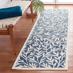 Safavieh Jardin Hand Tufted Wool Cotton Blend Area Rug - Timeless Elegance For Any Room Decor Style Blue ,Ivory 80% Wool,20% Cotton Jar753m-6