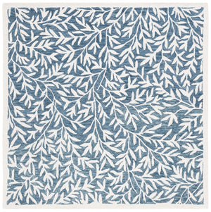 Safavieh Jardin Hand Tufted Wool Cotton Blend Area Rug - Timeless Elegance For Any Room Decor Style Blue ,Ivory 80% Wool,20% Cotton Jar753m-6