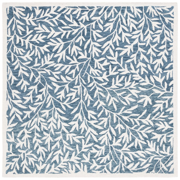 Safavieh Jardin Hand Tufted Wool Cotton Blend Area Rug - Timeless Elegance For Any Room Decor Style Blue ,Ivory 80% Wool,20% Cotton Jar753m-6
