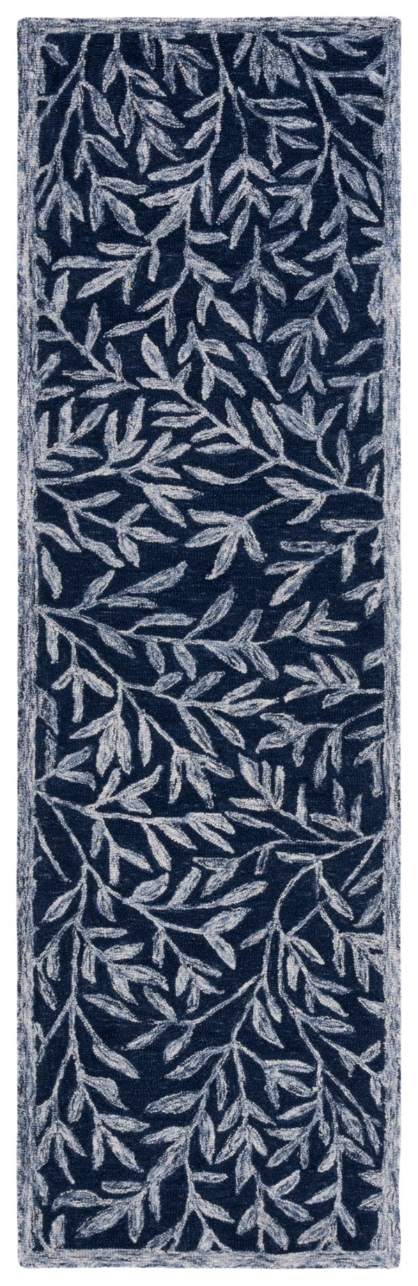 Safavieh Jardin Hand Tufted Wool Cotton Blend Area Rug - Timeless Elegance For Any Room Decor Style Navy ,Ivory 80% Wool,20% Cotton Jar753n-9