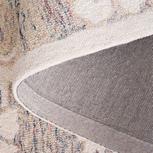 Safavieh Jardin Hand-tufted Runner Rug - Luxurious Floral Design For Elegant Hallways And Living Spaces Grey ,Ivory 80% Wool,20% Cotton Jar757f-5