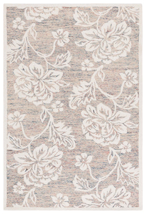Safavieh Jardin Elegant Floral Hand-tufted Area Rug - Timeless Charm And Comfort For Any Home Décor Space Grey ,Ivory 80% Wool,20% Cotton Jar757f-3