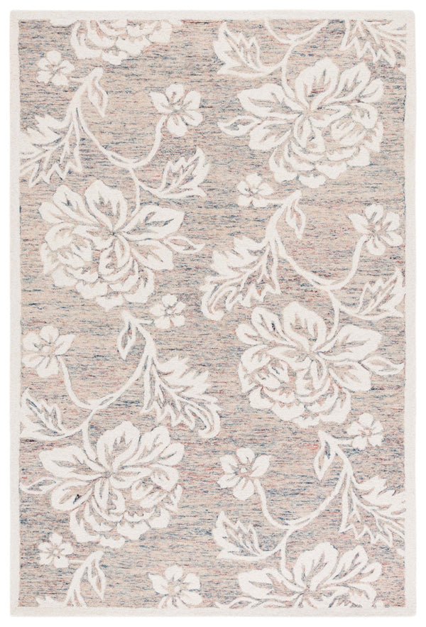 Safavieh Jardin Elegant Floral Hand-tufted Area Rug - Timeless Charm And Comfort For Any Home Décor Space Grey ,Ivory 80% Wool,20% Cotton Jar757f-3