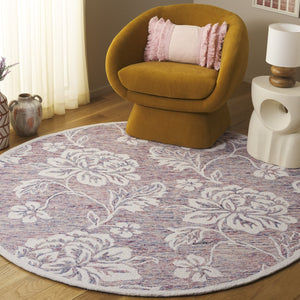 Safavieh Jardin Hand-tufted Runner Rug - Luxurious Floral Design For Elegant Hallways And Living Spaces Grey ,Ivory 80% Wool,20% Cotton Jar757f-6r