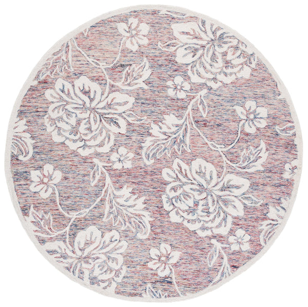 Safavieh Jardin Hand-tufted Runner Rug - Luxurious Floral Design For Elegant Hallways And Living Spaces Grey ,Ivory 80% Wool,20% Cotton Jar757f-6r