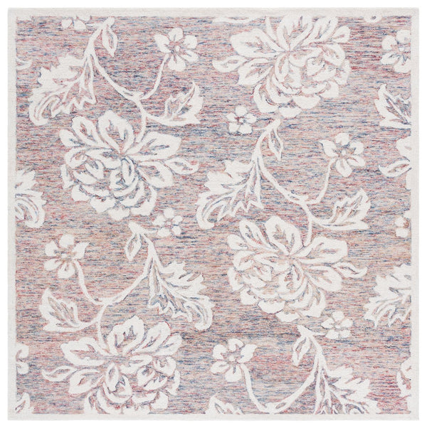 Safavieh Jardin Hand-tufted Runner Rug - Luxurious Floral Design For Elegant Hallways And Living Spaces Grey ,Ivory 80% Wool,20% Cotton Jar757f-6sq
