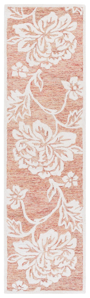 Safavieh Jardin Elegant Floral Hand-tufted Area Rug - Timeless Charm And Comfort For Any Home Décor Space Rust ,Ivory 80% Wool,20% Cotton Jar757p-8